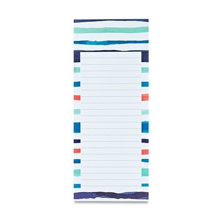 Pen+gear List Pads, Multicolor Floral & Stripe Design, 80 Sheets Each, 2 Count
