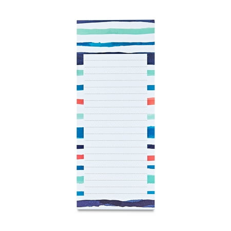 Pen+gear List Pads, Multicolor Floral & Stripe Design, 80 Sheets Each, 2 Count