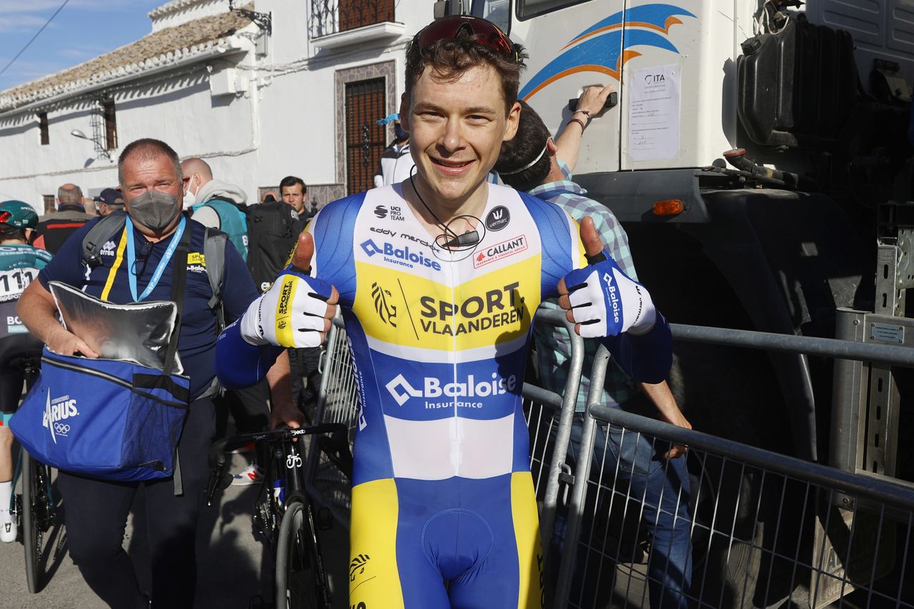 Vuelta a Andalucia - Ruta Del Sol 2022 - 68th Edition - 1st stage Ubrique - Iznajar 200,7 km - 16/02/2022 - Rune Herregodts (BEL - Sport Vlaanderen - Baloise) - photo Luis Angel Gomez/SprintCyclingAgency&Acirc;&copy;2022