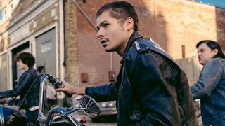 Toby Wallace as The Kid in The Bikeriders