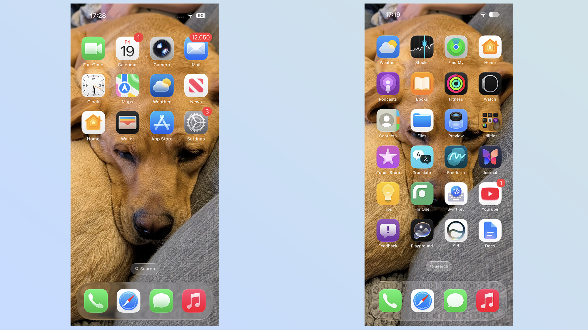 comparaison du verre liquide ios 27 vs ios 26