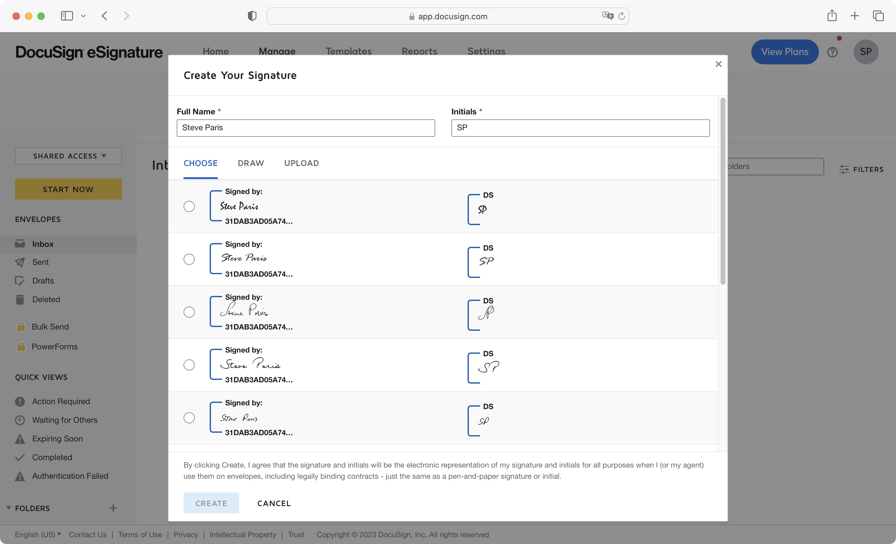 Software DocuSign eSign sendo testado pelo TechRadar Pro