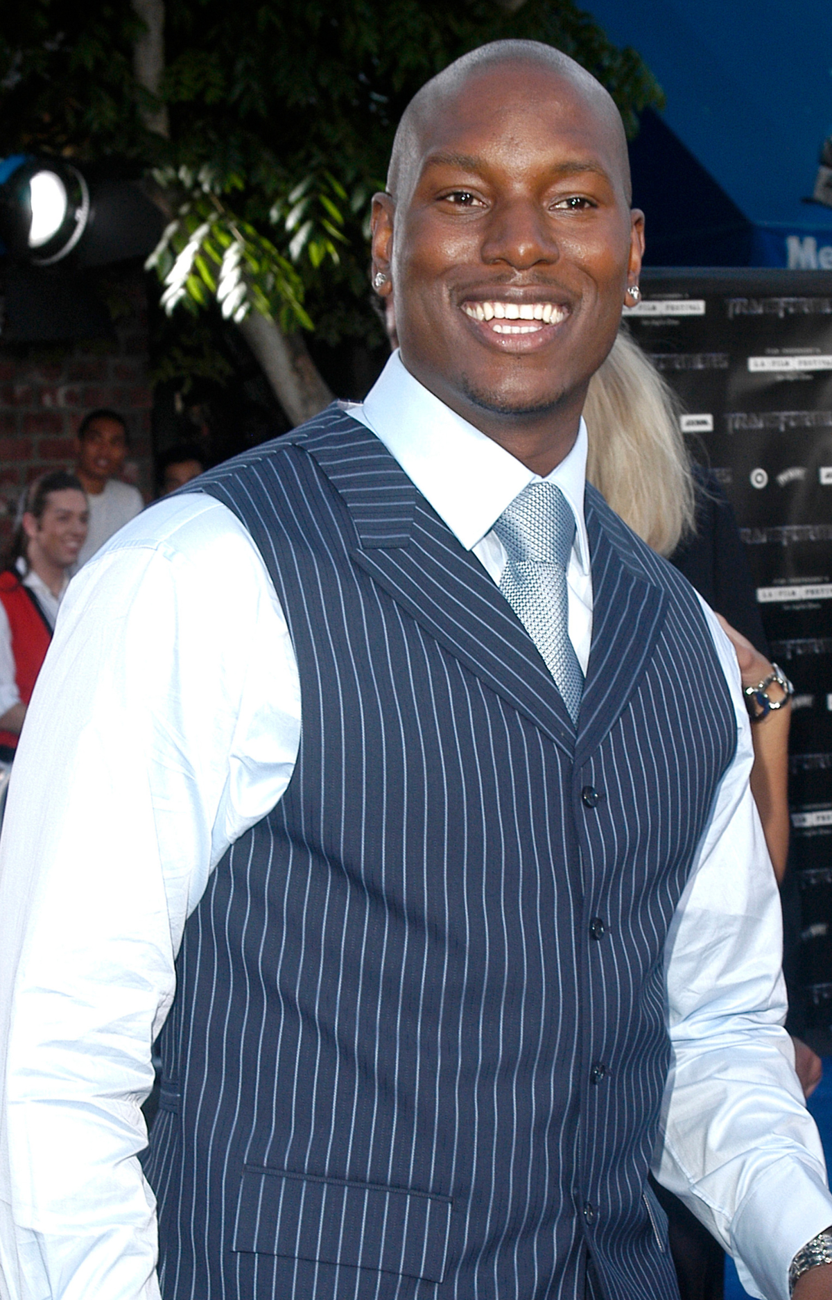 Tyrese Gibson at the premiere for Transformers in Hollywood, California