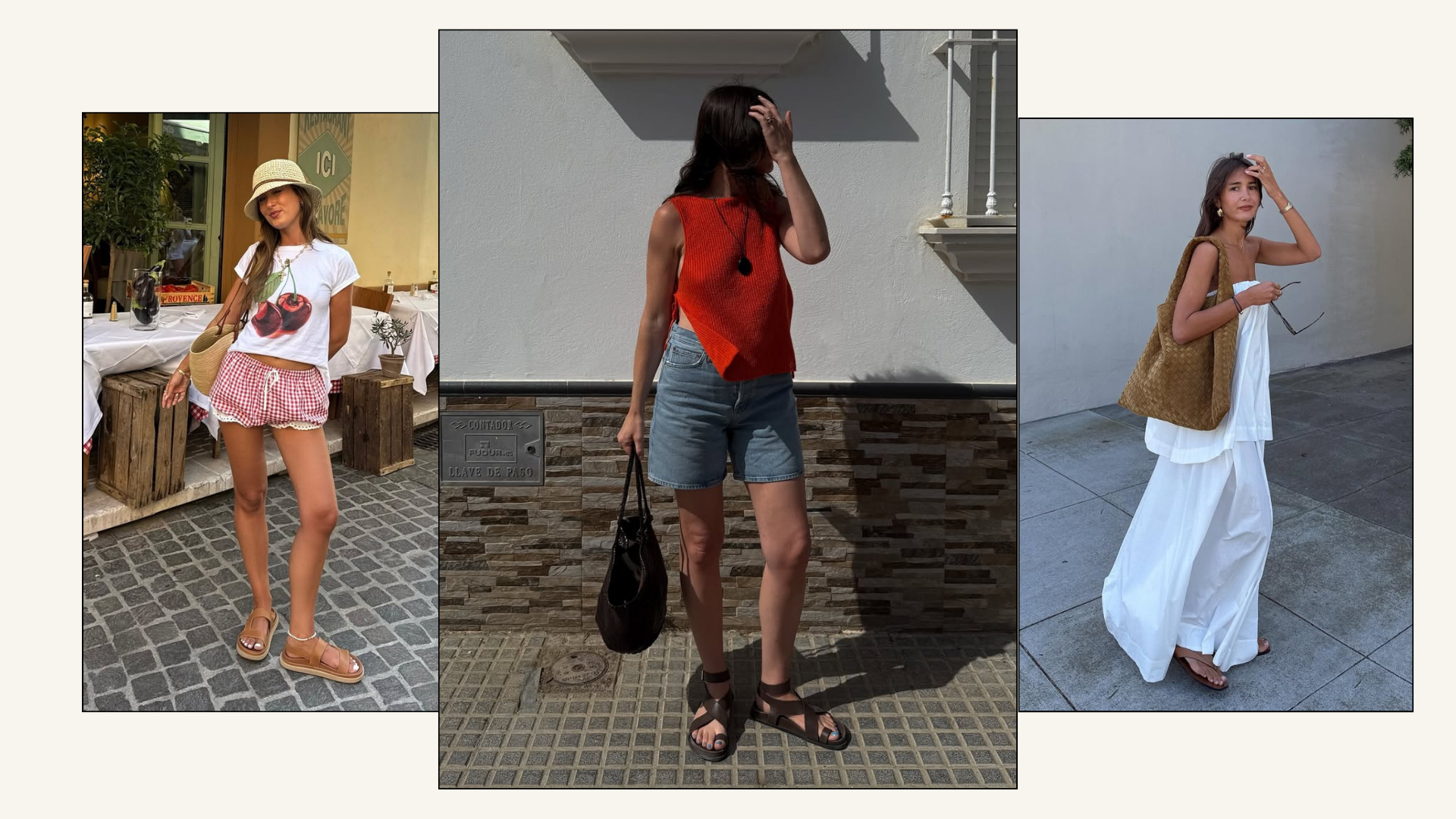 Outfits With Brown Sandals