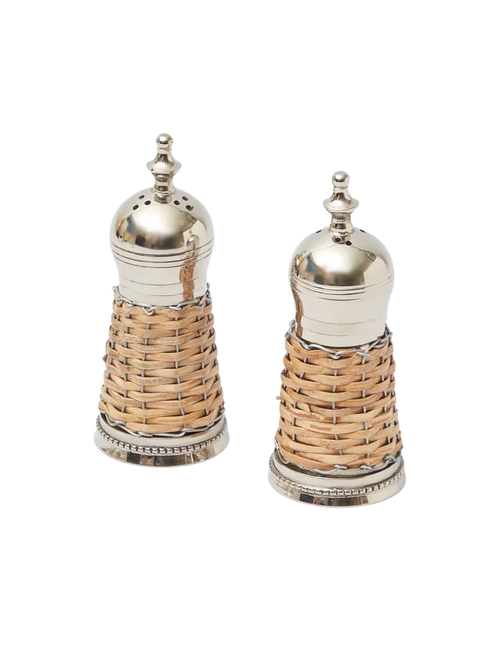 Rattan Salt & Pepper Set