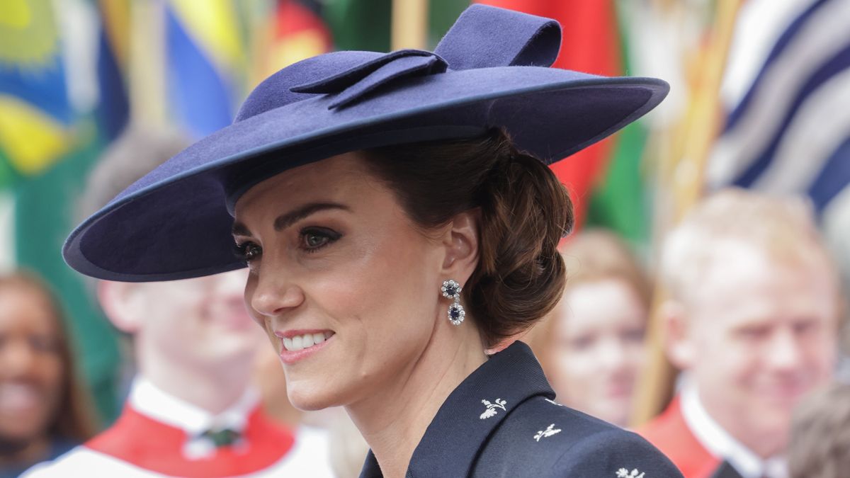 Kate Middleton's peplum suit and feather brooch are dazzling | Woman & Home