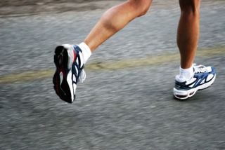 knee high running shoes