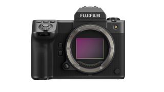 The Fujifilm GFX 100 II on a white background