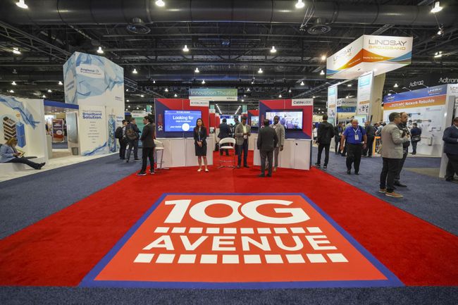 10G Avenue exhibit at 2022 SCTE-ISBE Cable-Tec Expo in Philadelphia.