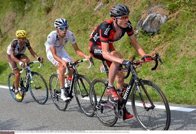 Tejay van Garderen, Thibaut Pinot and Jean Christophe Peraud