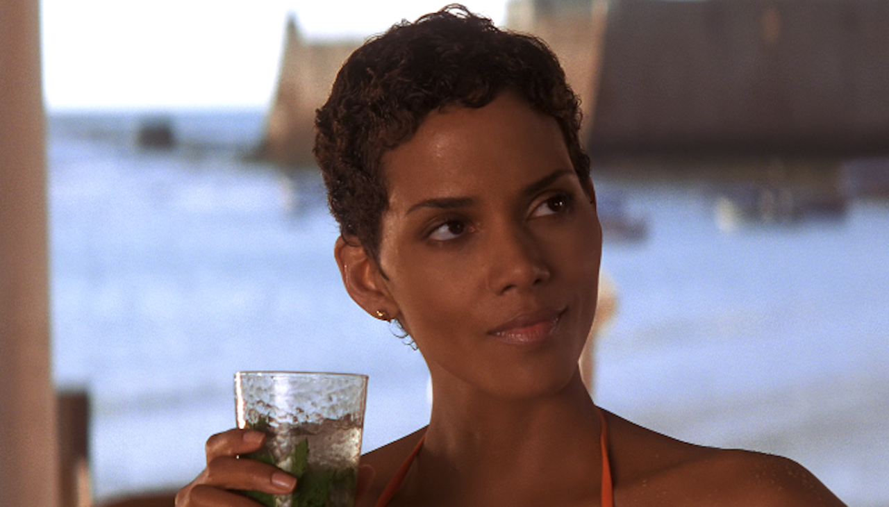 Halle Berry in orange bikini in Die Another Day