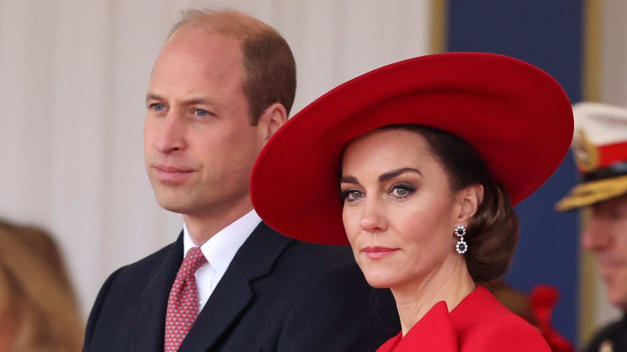 The Prince and Princess of Wales attend a ceremonial welcome for the President and First Lady of the Republic of Korea