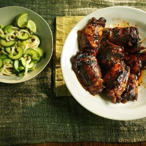 Korean-Marinated Chicken with Noodles