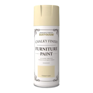 A can of furniture paint in the shade 'clotted cream'