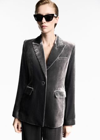 Velvet Suit Blazer - Women | Mango United Kingdom