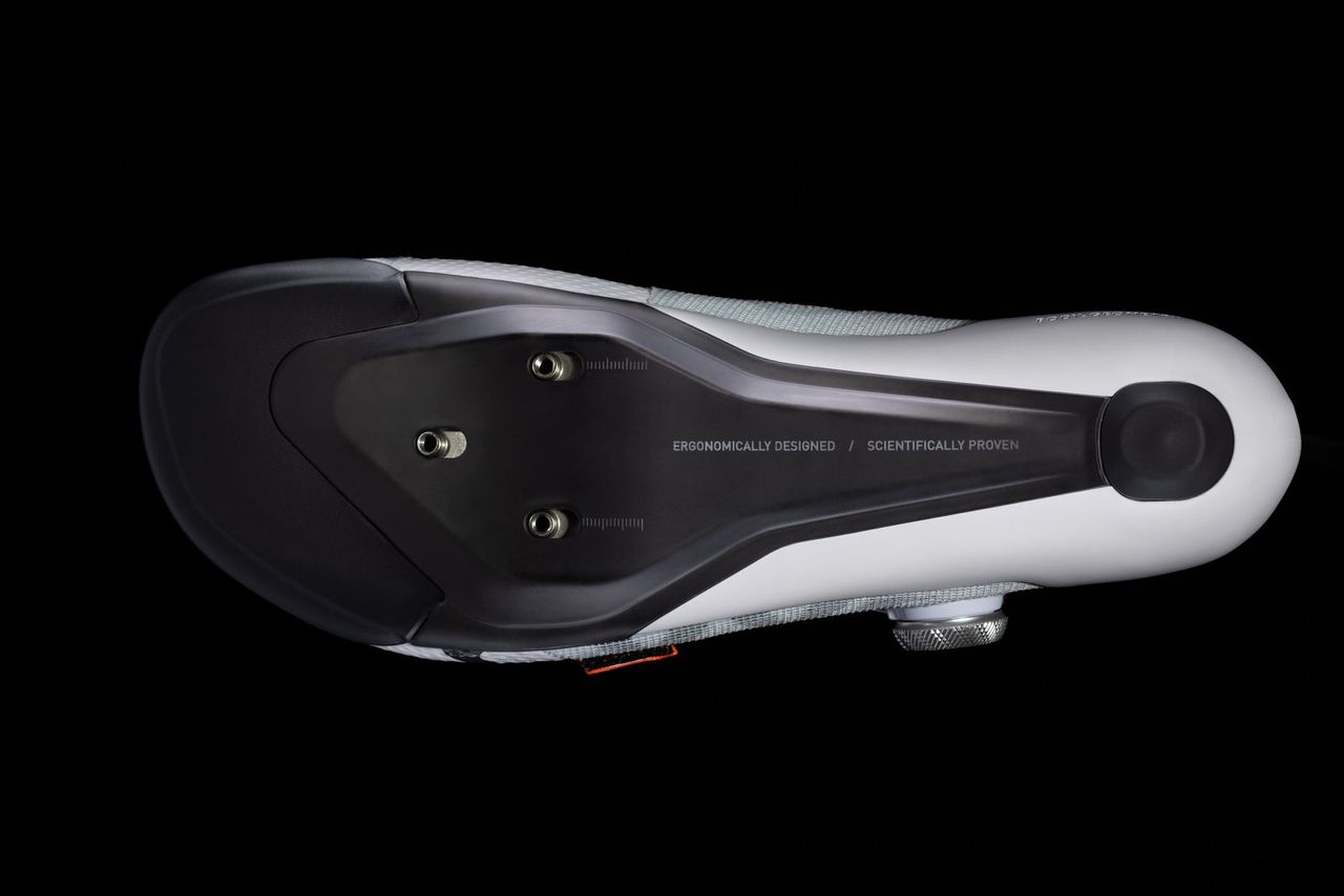 The sole of a Specialized S-Works Torch Remco shoe