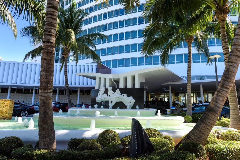 General view of the exterior during NATPE Miami 2020 - IBERSERIES Edition Presentation at Fontainebleau Hotel on January 21, 2020 in Miami Beach, Florida