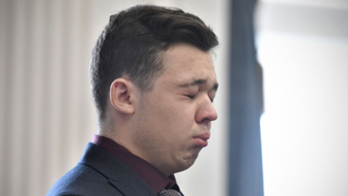 yle Rittenhouse closes his eyes and cries as he is found not guilty on all counts at the Kenosha County Courthouse on November 19, 2021 in Kenosha, Wisconsin. Rittenhouse was found not guilty of all charges in the shooting of three demonstrators, killing two of them, during a night of unrest that erupted in Kenosha after a police officer shot Jacob Blake seven times in the back while being arrested in August 2020. Rittenhouse, from Antioch, Illinois, claimed self-defense who at the time of the shooting was armed with an assault rifle. 