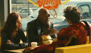 Iron Man 2 Natasha and Nick have a talk with Tony