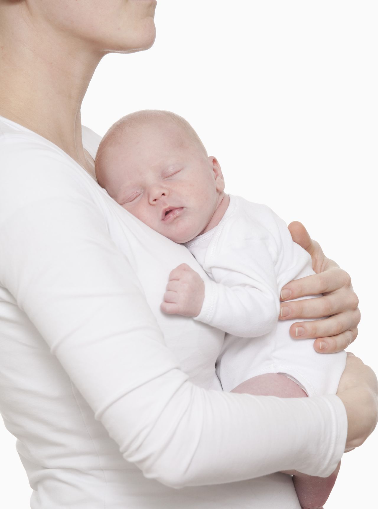 Mother holding a baby