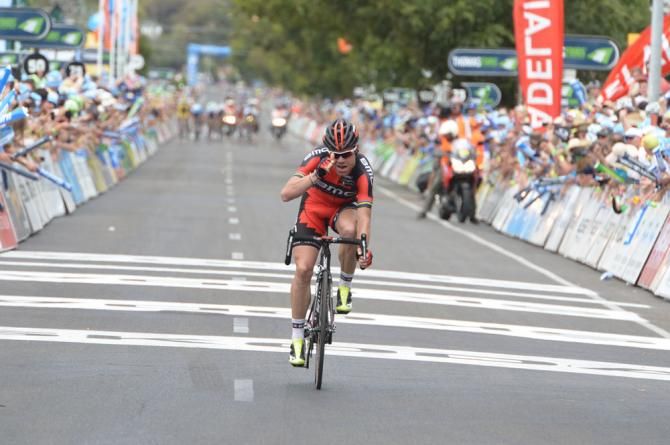 Cadel Evans (Team BMC) wins stage 3 at the Tour Down Under