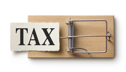 tax sign in mouse trap