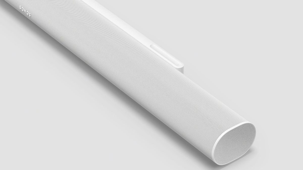 Sonos Arc Ultra white detail of the end