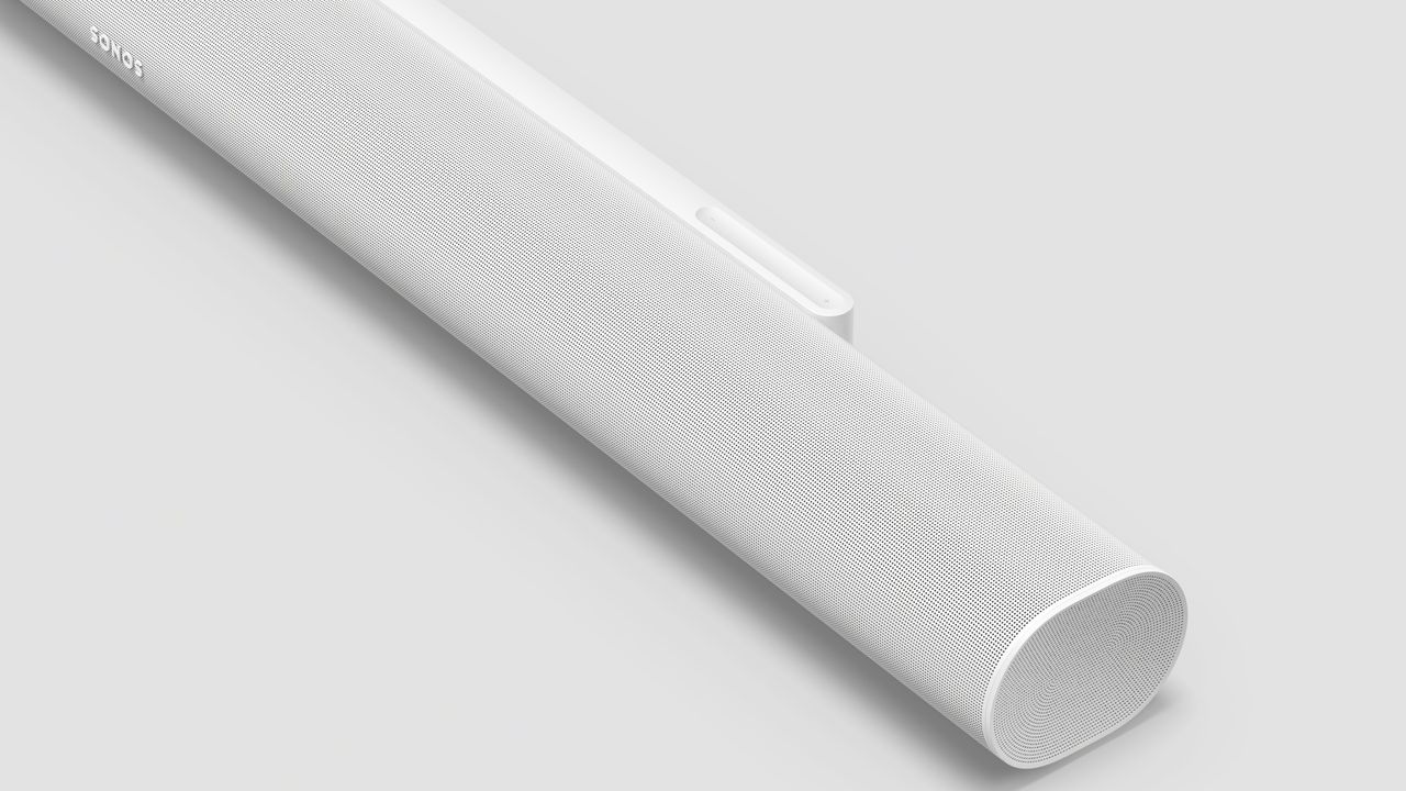 Sonos Arc Ultra white detail of the end