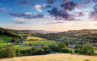 Slad Valley Stroud Gloucestershire Cotswold; Cotswolds Area of Outstanding Natural Beauty;