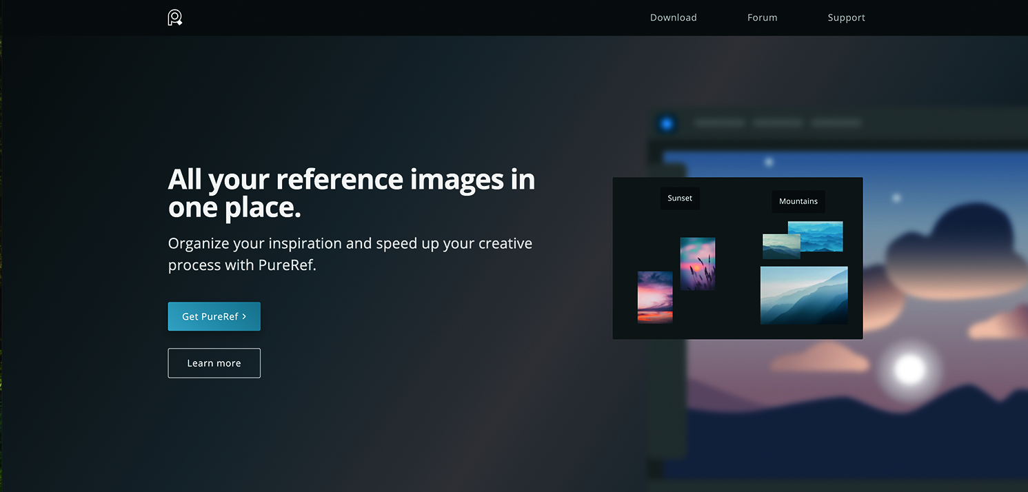 A screen of a reference app