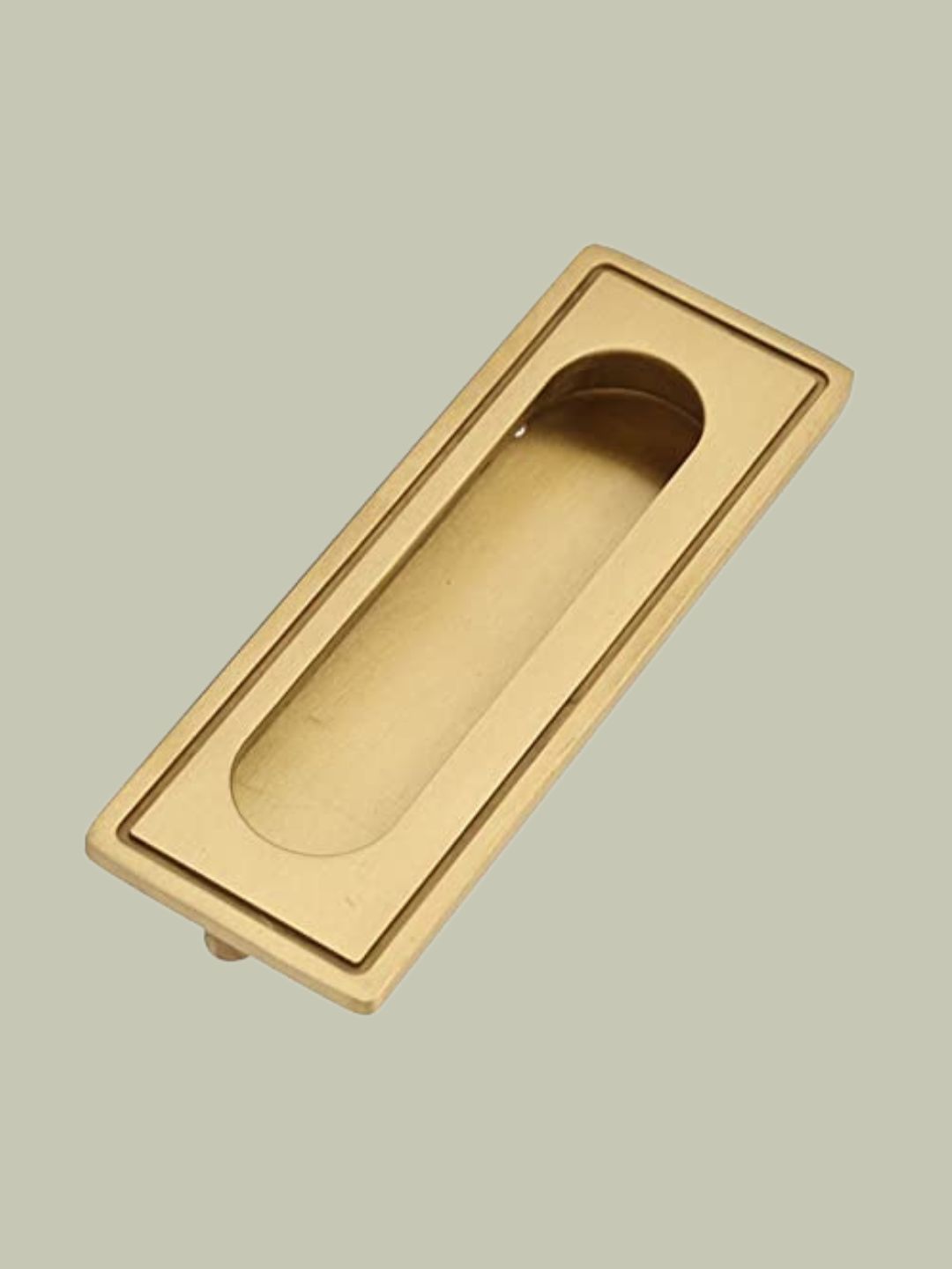 ViaGasaFamido, Recessed Handle, Brass Cabinet Hardware Flush Pull