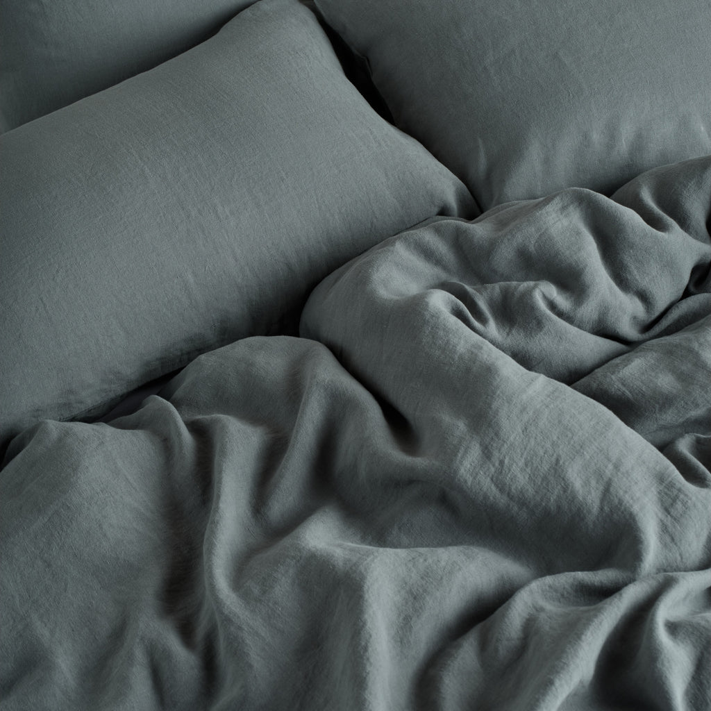 Linen Duvet Cover - Sea