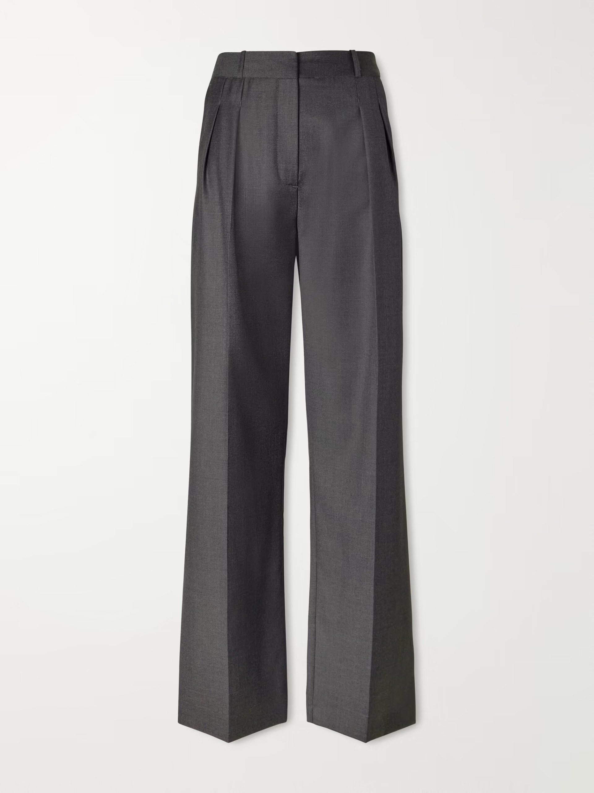 gray trouser pants pleated women