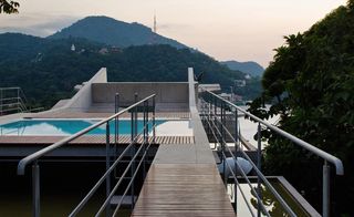 Swimming pool on terrace