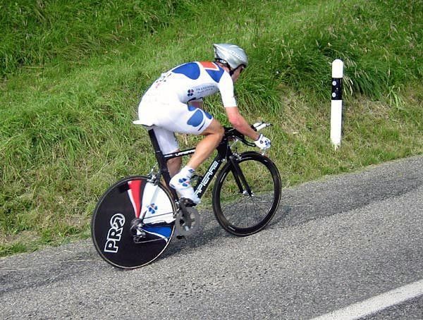 Bradley McGee (FdJ) looked very smooth and powerful on his way to second place