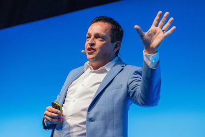 Christian Kleinerman, EVP, product, Snowflake, speaking on stage during his keynote at the firm's BUILD 2026 event in London