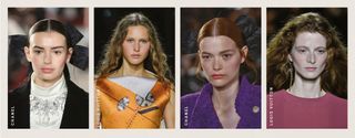 Autumn Winter 2024 beauty trends from the catwalk showing prominent blusher looks