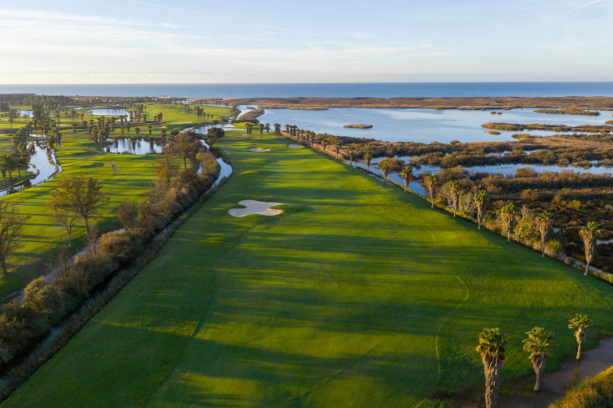 A par-5 hole at Salgados Golf Club in Portugal, which Keith Wood analyses to help amateur golfers build a better score