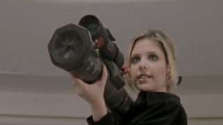 Buffy with a rocket launcher in Season 2
