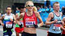 How to return to running after a break: Paula Radcliffe pictured running the London Marathon 2015