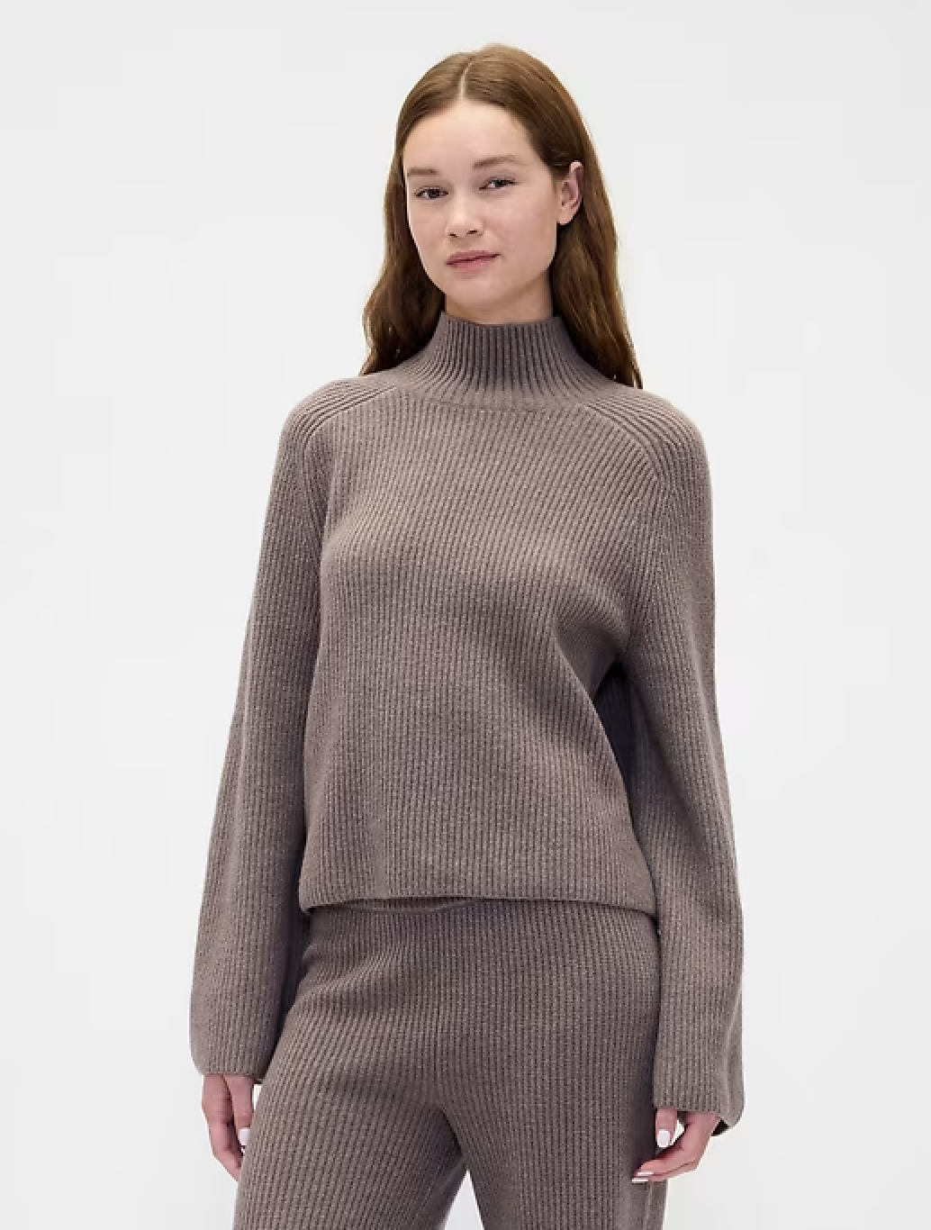 Gap, CashSoft Shaker-Stitch Turtleneck Sweater