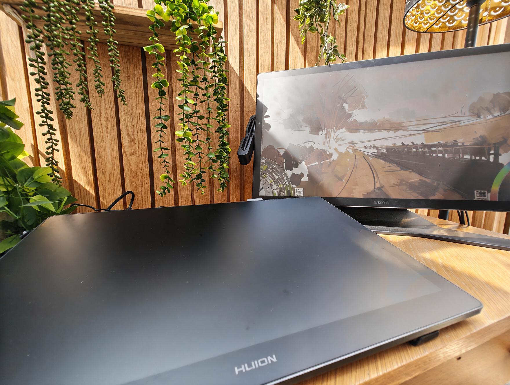 Boxed drawing tablets on a desk