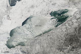 Lake Erie frozen