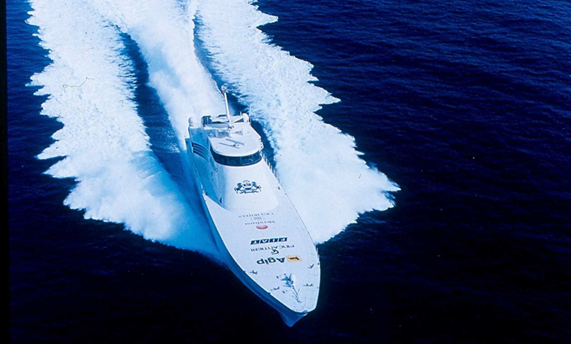 The record-breaking Destriero, designed by Pininfarina