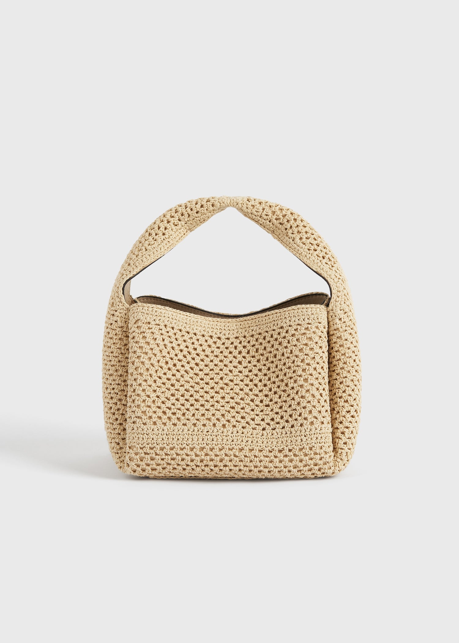 Petite Crochet Bucket Bag Vanilla