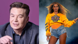 Mike Myers and Beyoncé 
