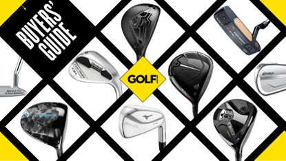 A range of the best drivers, fairway woods, hybrids, irons, wedges and putters in a grid-style layout