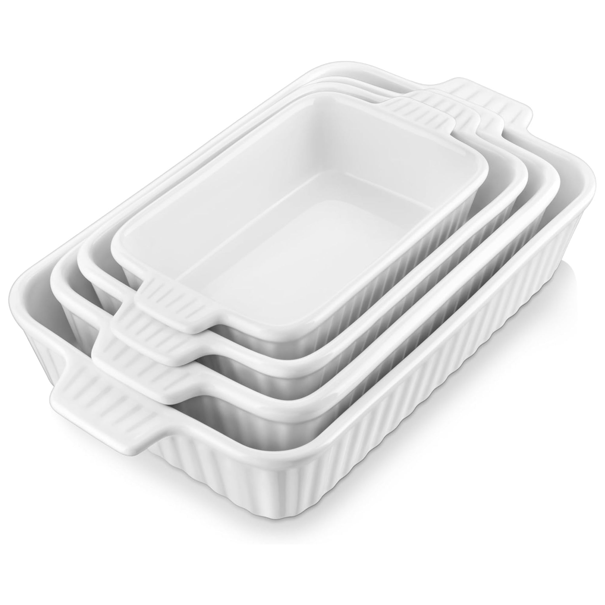 Nesting ceramic bakeware