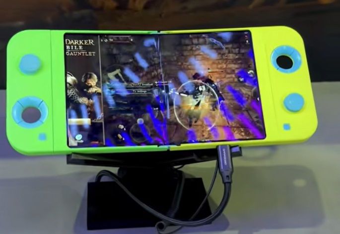 An image of the Samsung Display concept games console