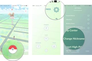 Changing your nickname in Pokemon Go